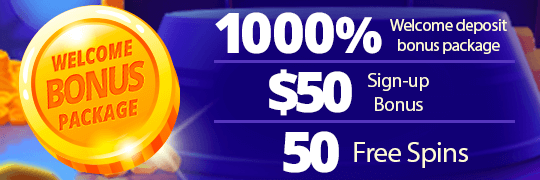 NEW 50 Sign up and 50 FREE SPINS