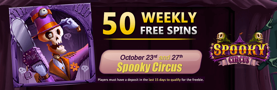 50 FREE Spins Weekly Offer – Limited Time Only