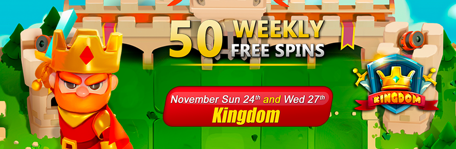 50 FREE Spins Weekly Offer – Limited Time Only