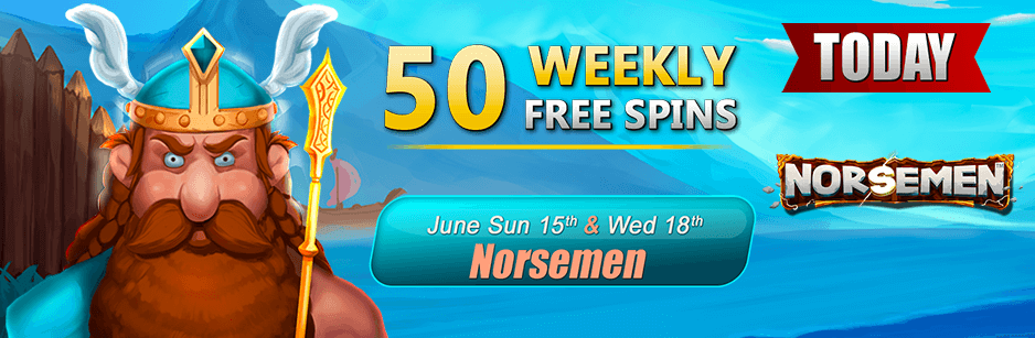 50 FREE Spins Weekly Offer – Limited Time Only